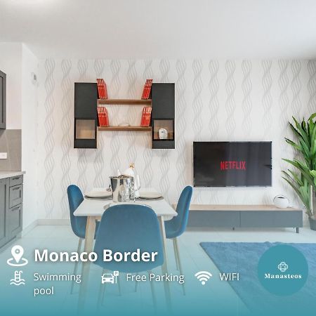 보솔레이 Frontiere Monaco, Terrasse Vue Mer, Tour Odeon - Ap 아파트 외부 사진