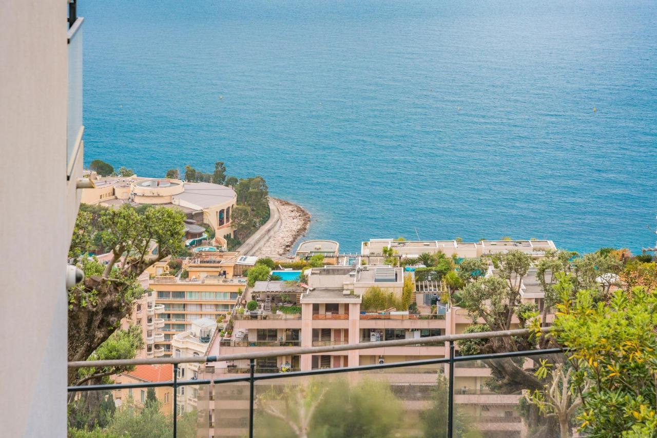 보솔레이 Frontiere Monaco, Terrasse Vue Mer, Tour Odeon - Ap 아파트 외부 사진